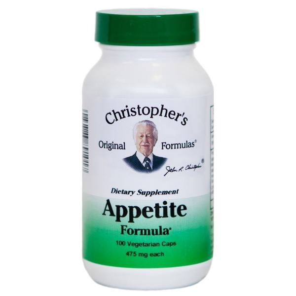 Appetite Formula - 100 Capsules - Christopher's Herb Shop