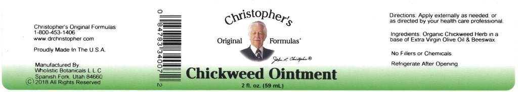 Chickweed Ointment - 2 oz. - Christopher's Herb Shop