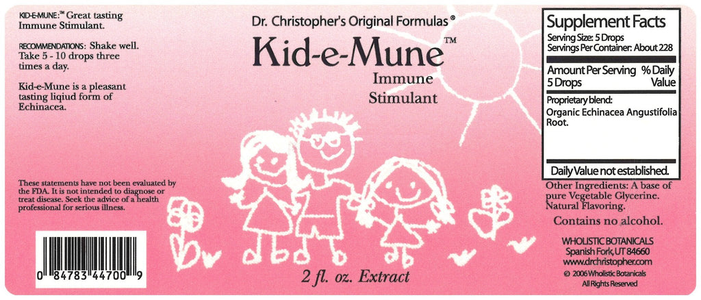 Kid-E-Mune - Glycerine Extract 2 oz. - Christopher's Herb Shop