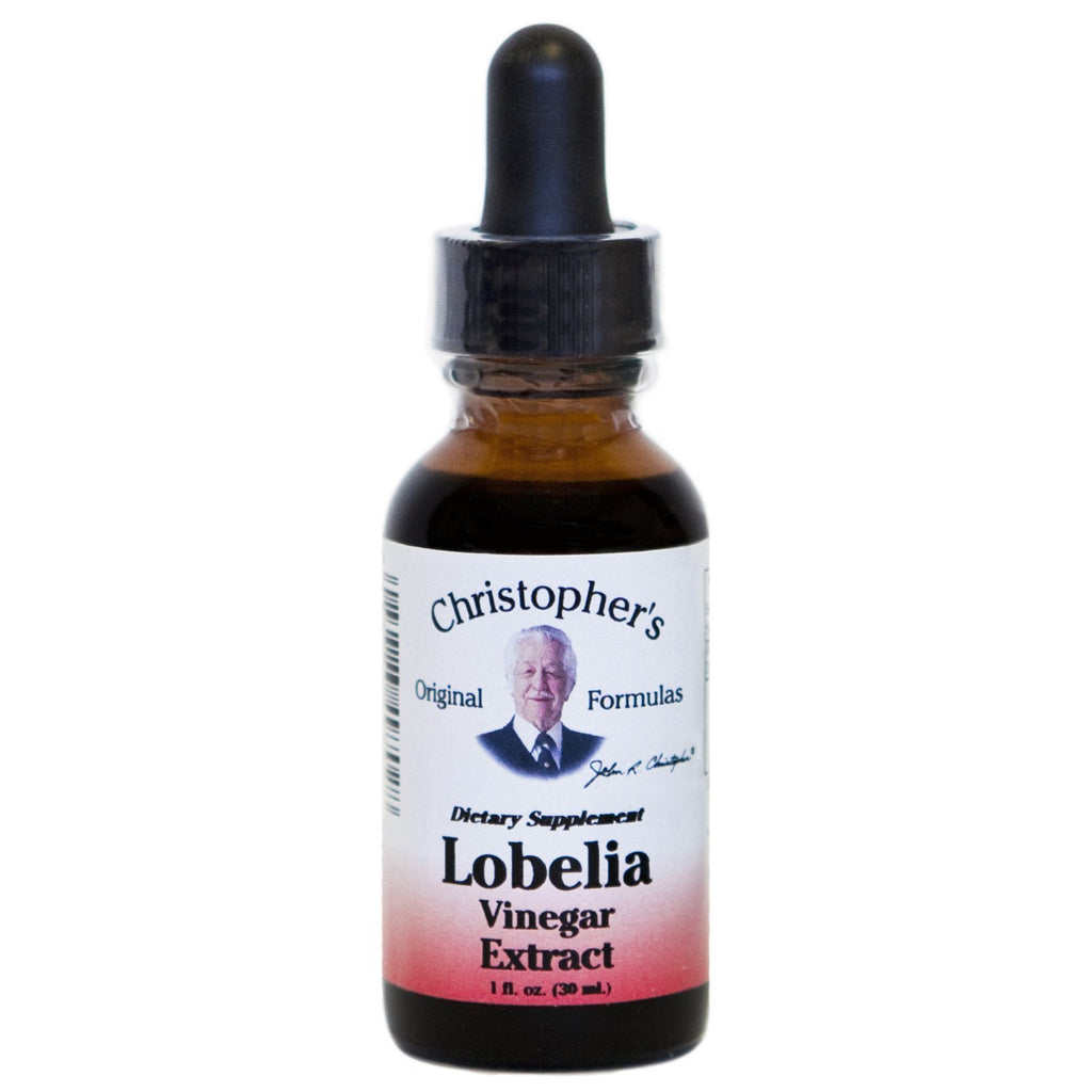 Lobelia Herb -  1 oz. Vinegar Extract - Christopher's Herb Shop