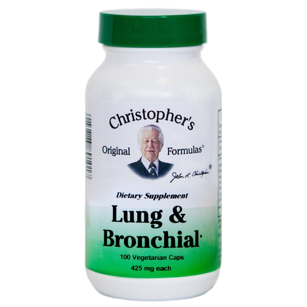 Lung & Bronchial Formula - 100 Capsules - Christopher's Herb Shop