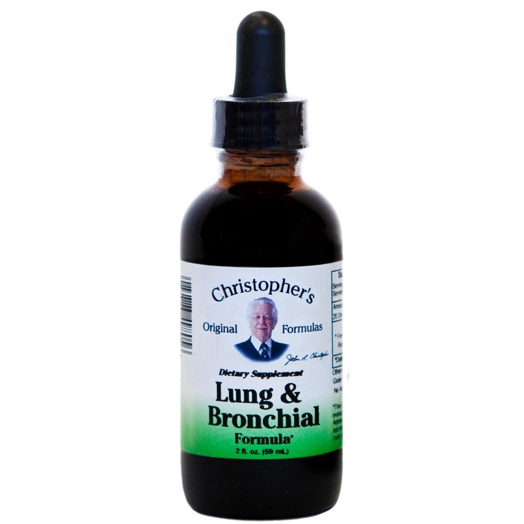 Lung & Bronchial Formula - 2 oz. Glycerine Extract - Christopher's Herb Shop