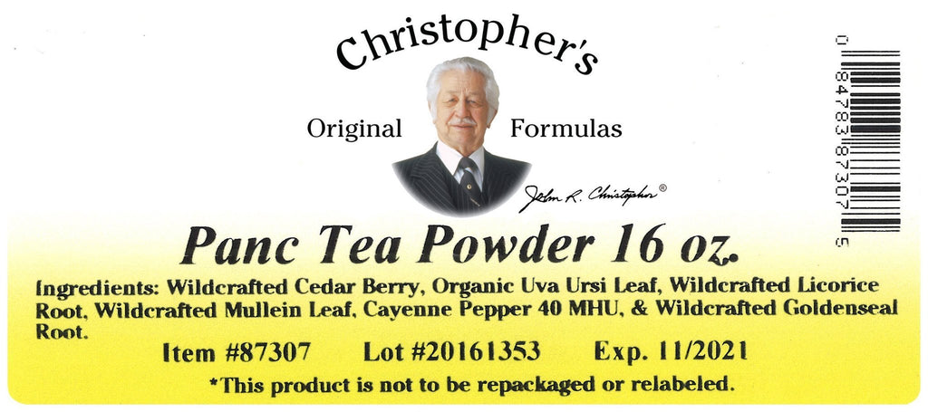 Panc Tea (Pancreas Formula) - Bulk 1 lb. Powder - Christopher's Herb Shop