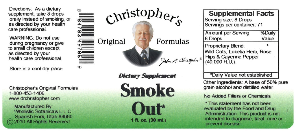 Smoke Out -  1 oz. Alcohol Extract - Christopher's Herb Shop