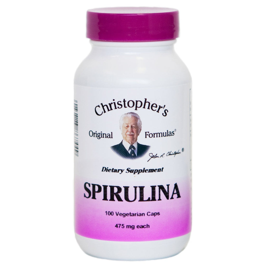 Spirulina - 100 Capsules - Christopher's Herb Shop