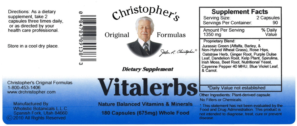 Vitalerbs - 2 oz. Extract - Christopher's Herb Shop